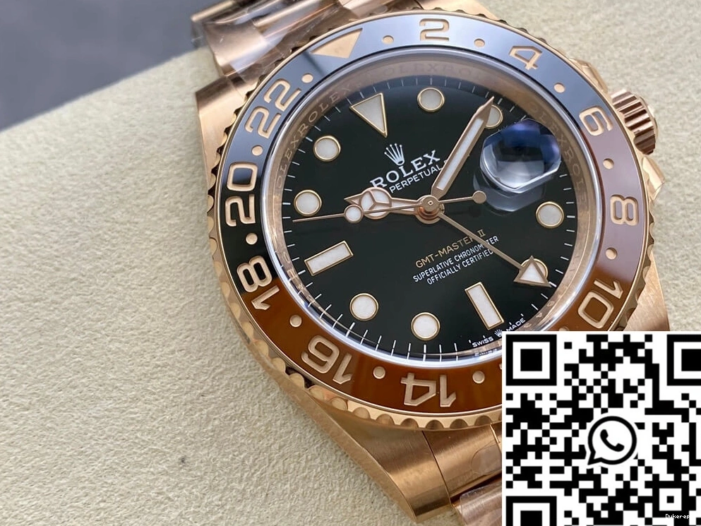 1176 Gold Rose II MoistureWicking Clean Factory Master M126715CHNR-0001 GMT Rolex 0801